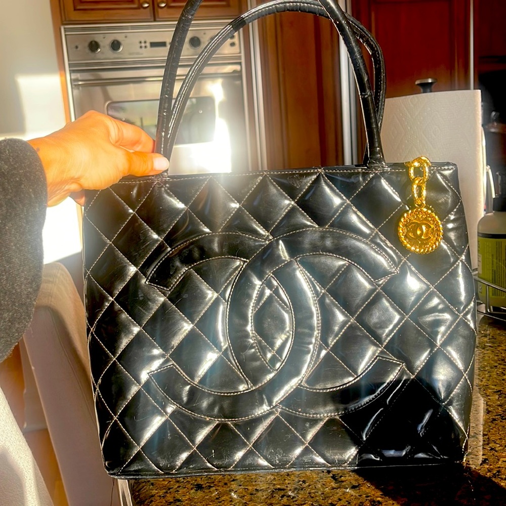 Leather Chanel bag
